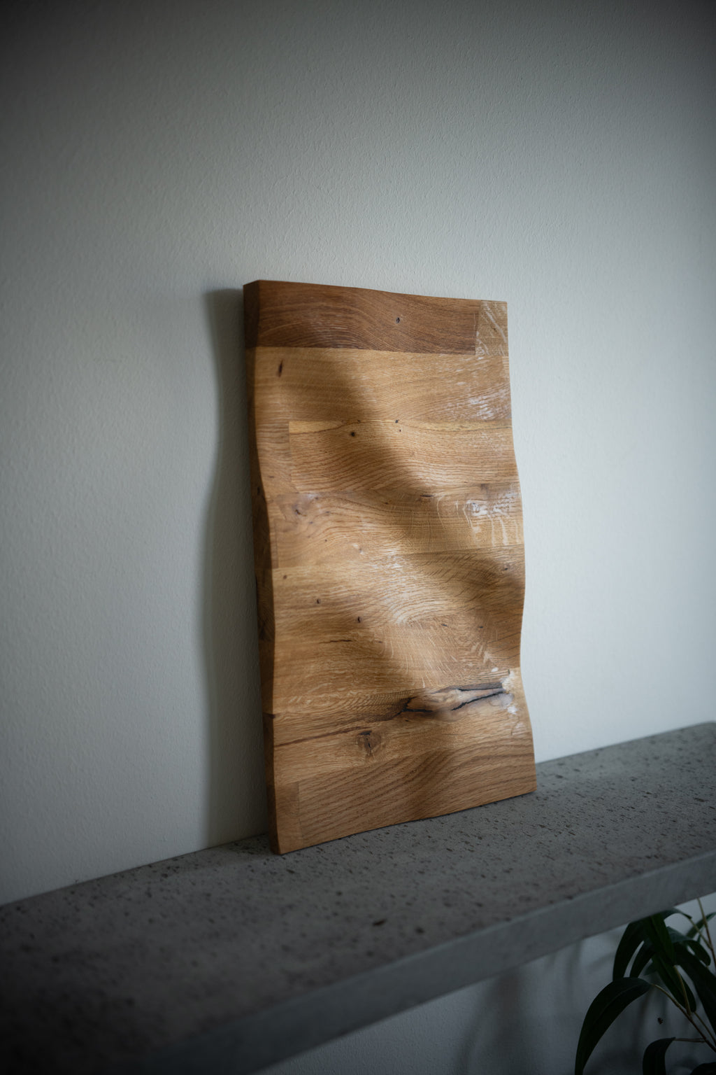 Vågor Trätavla Ek | Liten/Mellan - 38 x 25 cm
